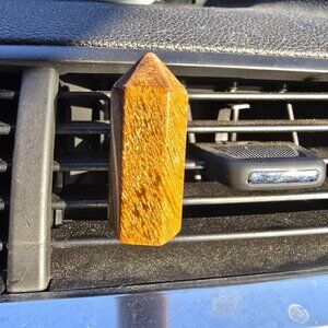 Tiger Eye Crystal Tower Point Car Vent Clip